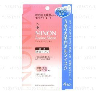 Minon - Amino Moist Whitening Milk Mask 4 Pcs