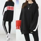 Loose-fit Letter Print Pullover