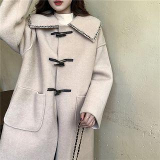 Peter Pan Collar Toggle Long Coat