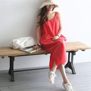 Bare-back Sleeveless Long Dress