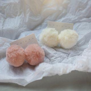 Pom Pom Sterling Silver Ear Stud