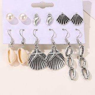 Set Of 6: Stud Earring + Drop Earring Set Of 6 - 01-7568 - As Shown In Figure - One Size