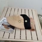 Embroidered Smiley Shearling Bucket Hat