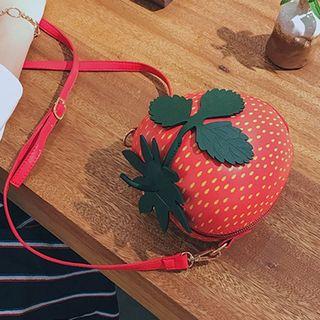 Strawberry Crossbody Bag Red - One Size