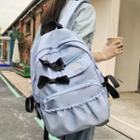 Letter Embroidered Bow Backpack