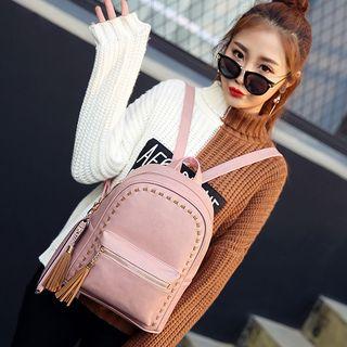 Stitch Trim Tassel Backpack