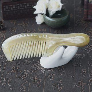 Horn Hair Comb 7011 - Green - 17cm