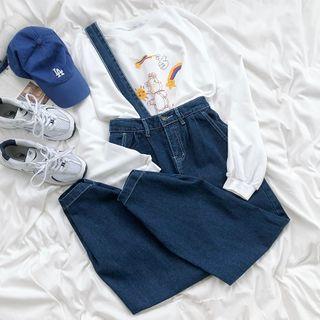 High-waist Jeans Blue - One Size