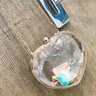 Chain Strap Heart Crossbody Bag