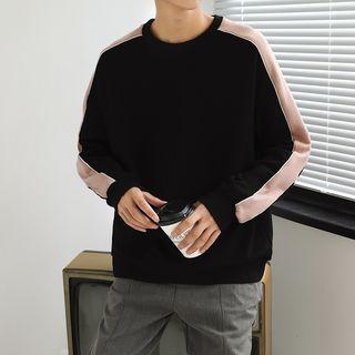 Contrast-strap Pullover