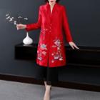 Traditional Chinese Embroidered Long Jacket