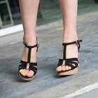 T-strap Platform Sandals