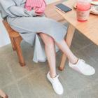Band-waist Long Cotton Skirt