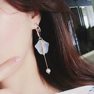 Faux Pearl Ballerina Drop Earring