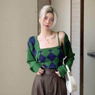 Argyle Knit Camisole