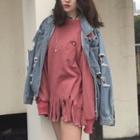 Fringe Hem Sweatshirt