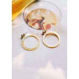 Mother-of-pearl Hoop Earrings