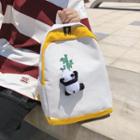 Canvas Panda-detailed Backpack