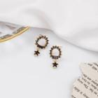 Star Hoop Earring 1 Pair - E2660 - As Shown In Figure - One Size