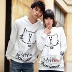 Couple Matching Cat Print Hoodie