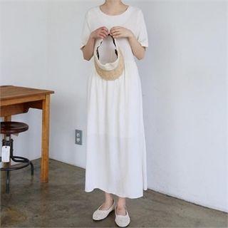 Tie-back A-line Long Dress