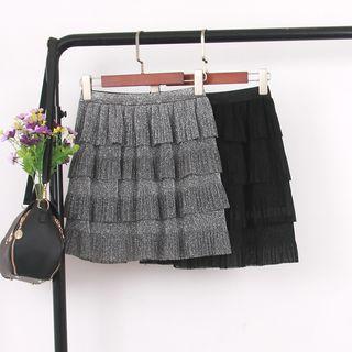 Mini Glitter Layered Skirt