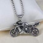 Stainless Steel Bike Pendant Necklace