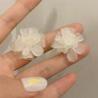 Petal Acrylic Earring 1 Pair - White - One Size