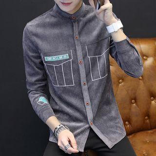 Long-sleeve Cartoon Embroidered Shirt