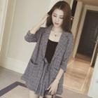 Camisole Top / Plain Blazer / Wide Leg Shorts / Set
