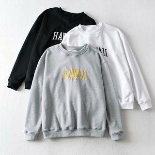 Long Sleeve Lettering Loose-fit Sweatshirt