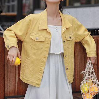 Loose-fit Buttoned Denim Jacket