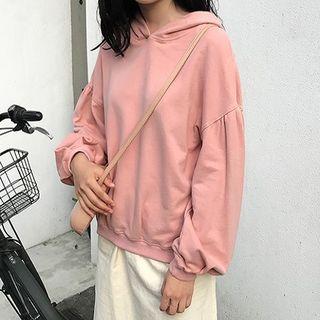 Plain Hoodie Cherry Pink - One Size