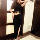 Set : Lace Halter Top + Slit Midi Skirt