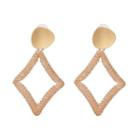 Rhombus Drop Statement Earring As Shown In Figure - One Size