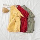 Set: Short Sleeve Cargo Shirt + Shorts