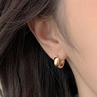 Half Hoop Earring 1 Pair - Gold - One Size