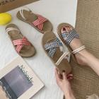 Gingham Strap Two-way Sandals