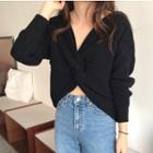 Knot-front Sweater