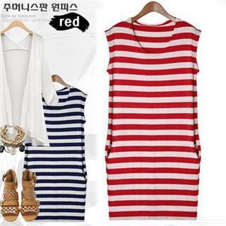 Sleeveless Stripe Dress