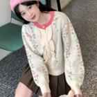 Floral Sweater Sweater - One Size