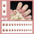 Bow Faux Nail Tips Z068 - Pink - One Size