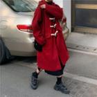 Hood Toggle Coat Red - One Size