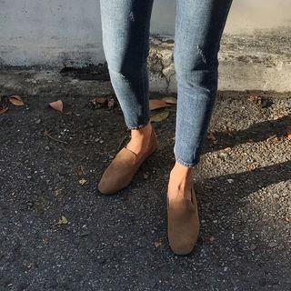 Round-toe Genuine Leather Loafers