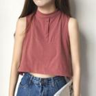 Plain Tank Top Red - One Size