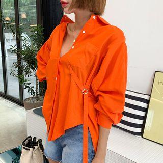 Strappy Shirred Blouse
