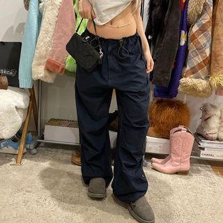 Low-rise Drawstring-cuff Pants