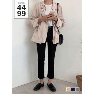 Dolman-sleeve Textured Oversized Safari Jacket