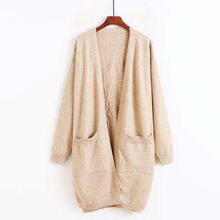 V-neck Embroidered Knit Cardigan