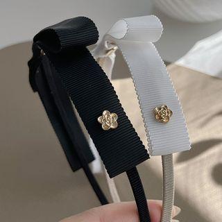 Flower Ribbon Headband / Hair Clip